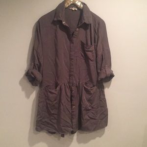 entro | olive utility blouse